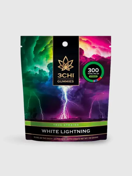 3Chi True Strains Gummies – White Lightning