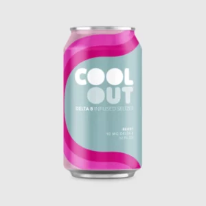 Cool Out Delta 8 Infused Seltzer - Berry (4 Pack)